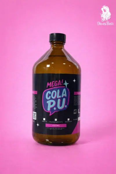 Cola Líquida para Confecção de Mega Hair - Mega Cola PU 500ml