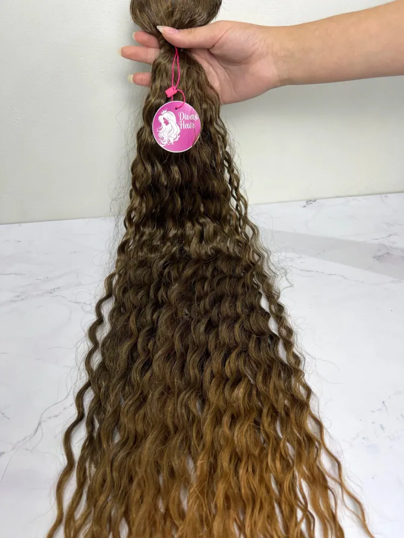 Kit 3 Telas Cacheado Californiana Mel - Bio Fibra 75cm, foto 1