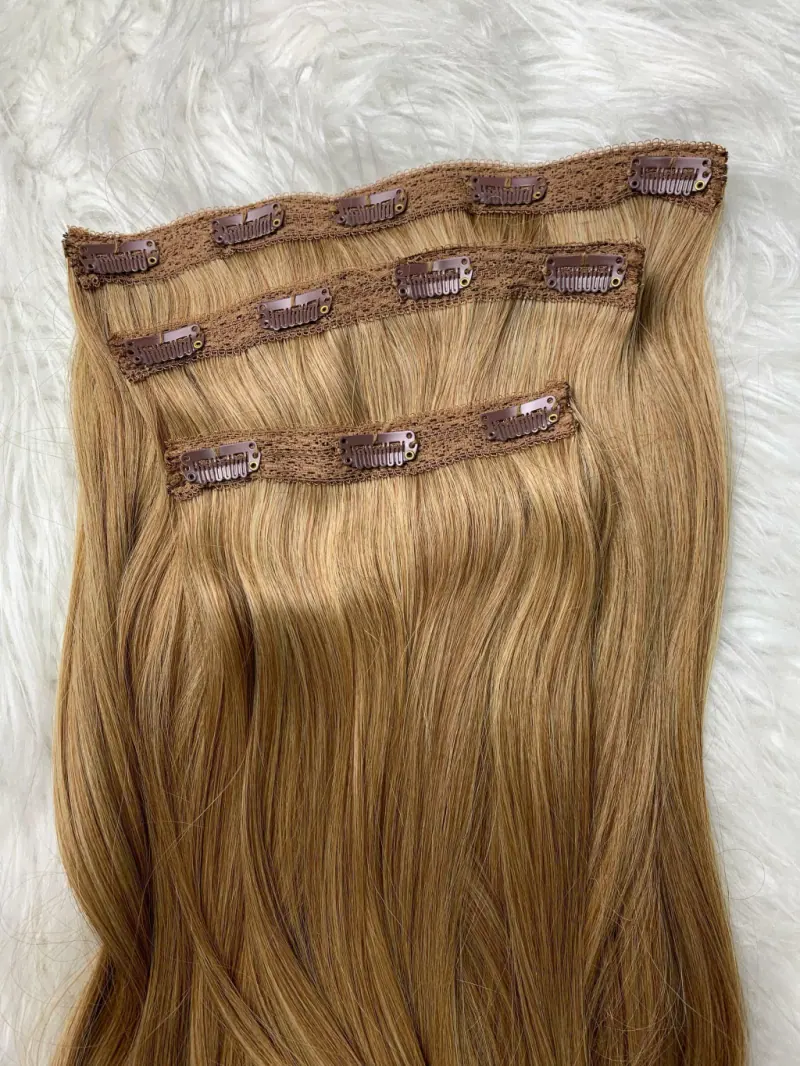 Kit 3 Telas Loiro Ombre Hair Ondulado 65cm Fibra de Colágeno, foto 2