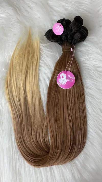 Tela Fibra de Colágeno Ombre Hair Californiana 320g (Colocação Fixa)
