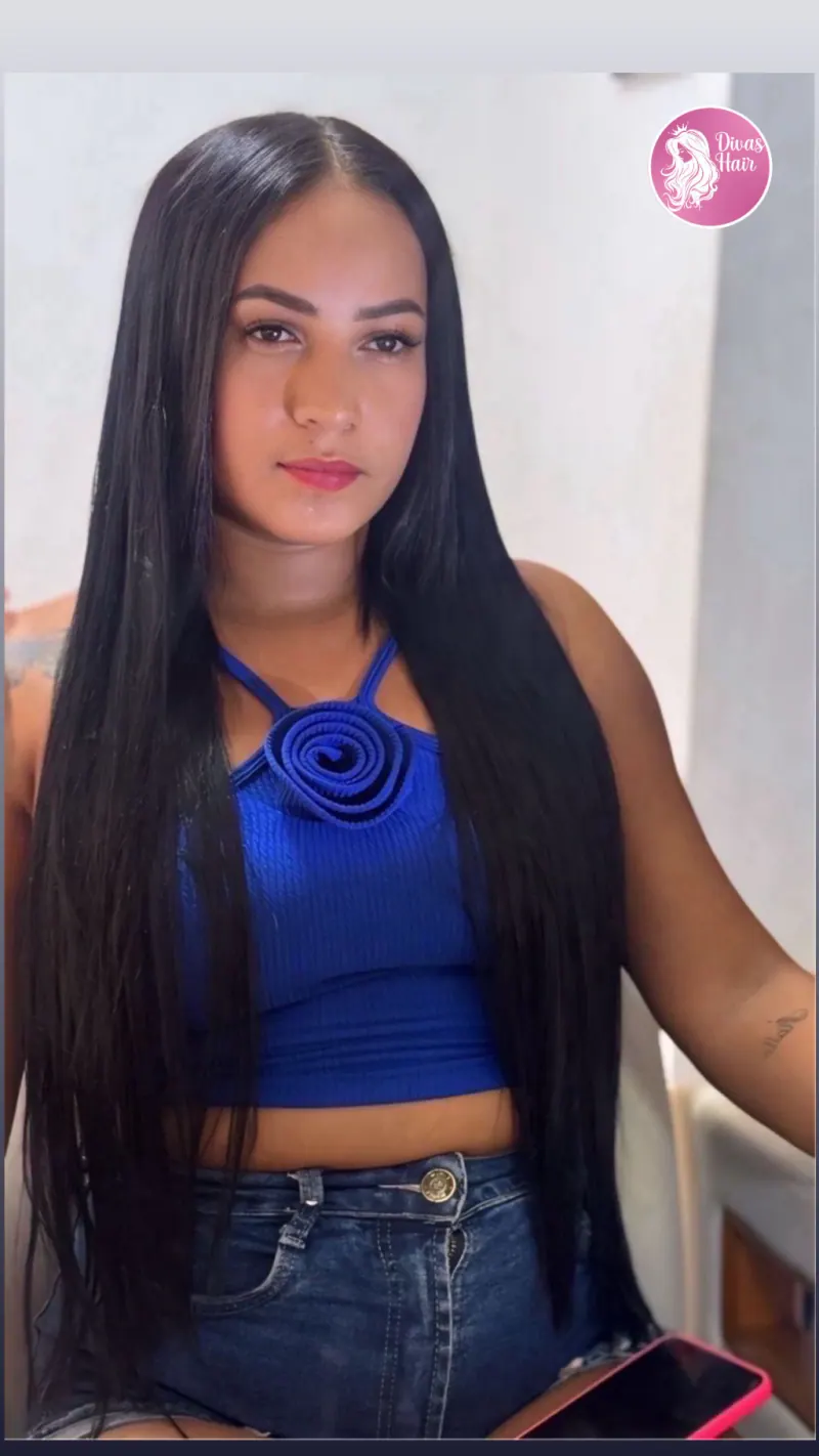 Tic Tac - Preto Liso 70cm - Fibra de Colágeno, foto 5